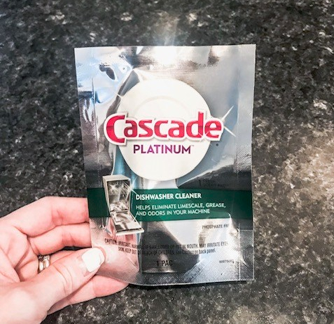 cascade dishwasher cleaner tabs