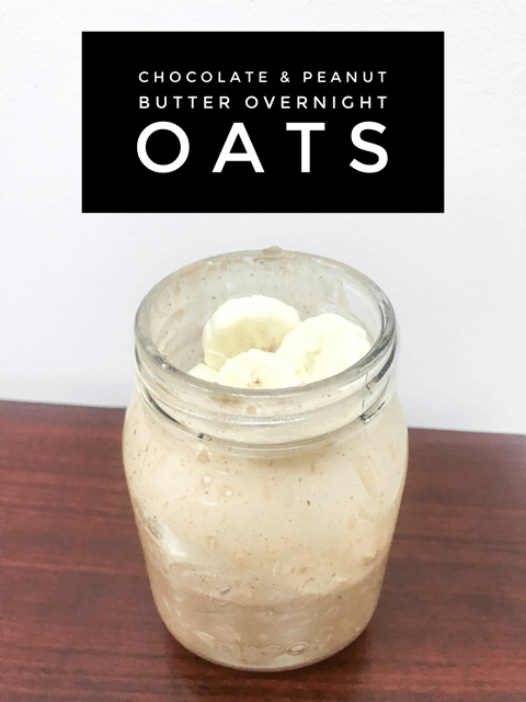 chocolate and peanut butter overnight oats